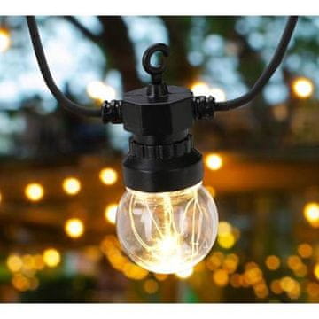 ProGarden Laki lanac KO-LE2200140 LED PARTY svjetlosni lanac 20 žarulja crne boje