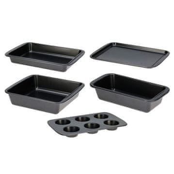 La Cucina Lim za pečenje KO-309400400 Set od 5 plehova za pečenje od čelika s neprianjajućim premazom