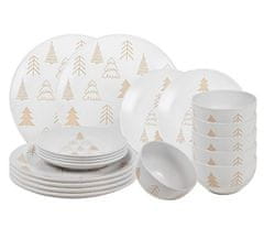 Ostatní Set tanjura za večeru HT-23106422 18 ks W e Trees