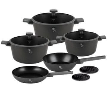 Berlingerhaus Set posuđa BH-8140 10 ks Antracit Collection