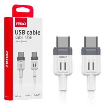 AMIO Kabel za punjenje usb-c - usb-c 60w 200cm fulllink amio-03909