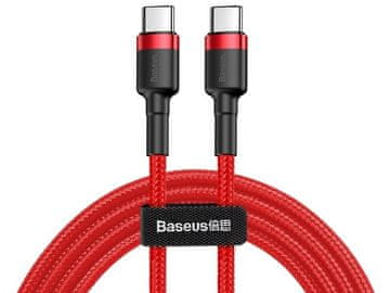 BASEUS BASEUS Kabel USB-C - USB-C 2,0m Cafule PD 2.0 QC 3.0 60W (CATKLF-H09) Crveni