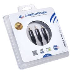 AB-COM Kabel AB HQ 3xCINCH 1,5m
