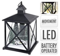 ProGarden Fenjer KO-AX5306570sob Lanterna s LED rasvjetom i pokretnim božićnim ukrasom 38 cm SOB