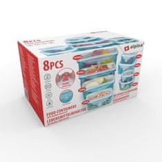 Alpina Posuda za hranu ED-225424 plava Posuda za hranu 8 kom plava