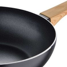 Bergner WOK tava s neprianjajućom površinom BG-34627-BK 28 cm Earth Black