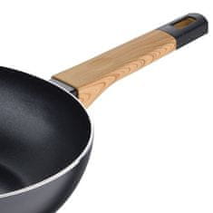 Bergner WOK tava s neprianjajućom površinom BG-34627-BK 28 cm Earth Black