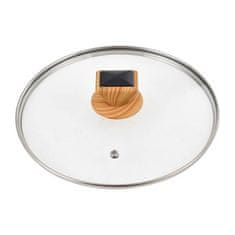 Bergner Tepsija BG-32036-BK s neprianjajućim premazom i poklopcem 24 cm Zemljano crna