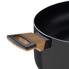 Bergner Tepsija BG-32035-BK s neprianjajućim premazom i poklopcem 20 cm Zemljano crna