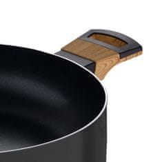 Bergner Tepsija BG-32035-BK s neprianjajućim premazom i poklopcem 20 cm Zemljano crna