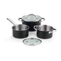 Bergner Set posuđa BGEU-5508 steel 5 ks Ronda black
