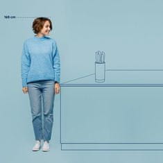 Kela Set noževa KL-11283 u stalku Acida bambus crna 24,5 cm 13,0 cm