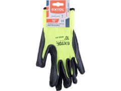 Extol Premium Vrtne rukavice 8856646 najlonske rukavice, bešavne, poluumočene u lateks, veličina 10"