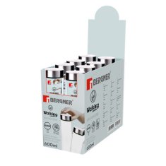 Bergner Boca BG-20121-BK Prijenosna staklena boca s poklopcem od nehrđajućeg čelika 600 ml