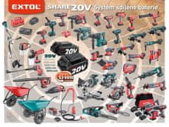 Extol Premium Akumulatorske škare za živicu 8891933 SHARE20V, without battery and charger
