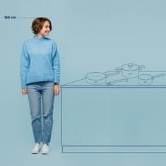 Kela Set lonaca KL-15200 Mira s keramičkom površinom 5 kom, dimno plava