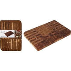 EXCELLENT Daska za posluživanje i rezanje KO-210001280 tikovina 40 x 28 x 20 cm