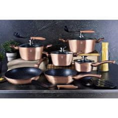 Berlingerhaus Set posuđa BH-7034 18 ks Rosegold Metallic Line