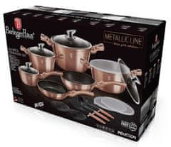 Berlingerhaus Set posuđa BH-7034 18 ks Rosegold Metallic Line