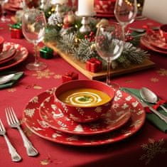 Ostatní Set tanjura za večeru HT-23010322 18 ks RED Christmas