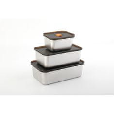 CS Solingen Posuda za hranu Solingen CS-101589 Set od 3 posude za hranu s poklopcem 400, 1000, 1250 ml