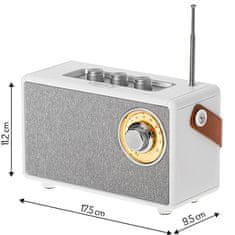 Camry CR 1902 Bijeli Radio FM s Bluetooth - USB-C