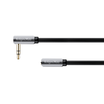 slomart Kabel kutni utikač - ravna utičnica jack 3.5 stereo 1.0m Kruger&Matz