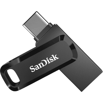 SanDisk 512GB Ultra Dual Drive Go USB-C/A 3.2 USB stick (crni)