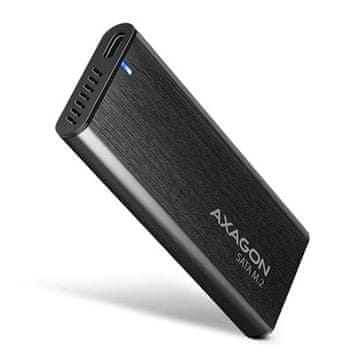 AXAGON Vanjski kućište EEM2-SBC, USB-C 3.2 Gen 2 - M.2 SATA SSD metalno kućište RAW, bez vijaka