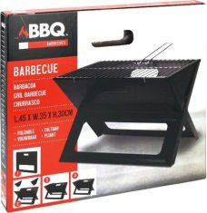 ProGarden Prijenosni roštilj KO-C83000190 sklopivi roštilj na drveni ugljen 45 x 35 cm