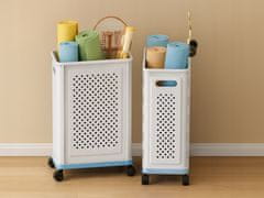 Verkgroup Košara za rublje ili pohranu na kotačima 55 cm bijela