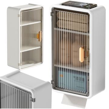 Verkgroup Zidni kupaonski ormarić s 3 police 36x20x11cm s vratima