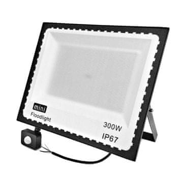 hurtnet LED reflektor 300W crni 6500K IP67 + senzor pokreta