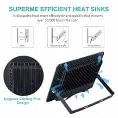 hurtnet LED reflektor 300W crni 6500K IP67 + senzor pokreta