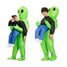 JOJOY® Napuhljiv kostim izvanzemaljac za Halloween i cosplay, zabavan kostim s ventilatorom (2 komada) | U2FOMAN