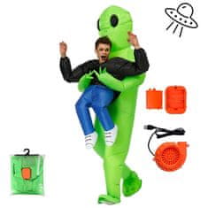 JOJOY® Napuhljiv kostim izvanzemaljac za Halloween i cosplay, zabavan kostim s ventilatorom (2 komada) | U2FOMAN