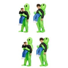 JOJOY® Napuhljiv kostim izvanzemaljac za Halloween i cosplay, zabavan kostim s ventilatorom (4 komada) | U4FOMAN