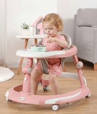 Tavalax 4 u 1 glazbena dječja hodalica – podesive visine, sklopiva, s funkcijama ljuljačke i stola za hranjenje