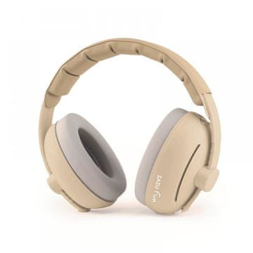 ZAZU Vrhunske slušalice s poništavanjem buke za bebe i malu djecu, bež boje