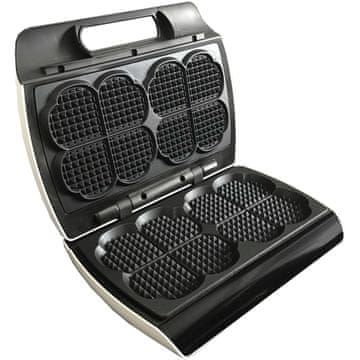 Northix Dvostruki aparat za vafle sa zvukom, bijeli