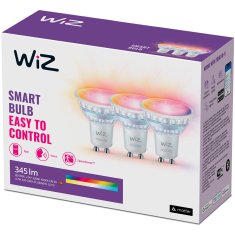WiZ WiFi pametna LED žarulja 50W 345lm Boja + Toplo & hladno bijela 3 komada