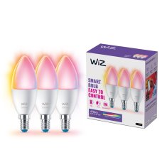 WiZ WiFi Smart LED E14 40W Boja + Toplo & hladno bijela 470 lm 3 pakiranja