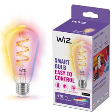 WiZ WiFi Smart LED E27 ST64 40W Boja niti + Toplo & hladno bijela 470lm