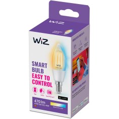 WiZ WiFi Smart LED E14 Krone 40W 470lm Filament Toplo & hladno bijela