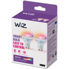 WiZ WiFi pametna LED žarulja GU10 50W 345lm boja i Toplo & hladno bijela 2 komada
