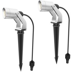 Northix Set reflektora, 2 komada, uključujući adapter za napajanje 12V 3000K 10 lm IP67