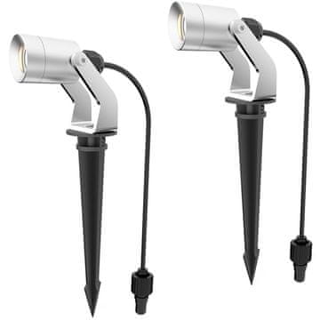 Northix Set reflektora, 2 komada, uključujući adapter za napajanje 12V 3000K 10 lm IP67