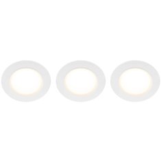 Northix Prigušljivi reflektor 230V 3000K 400 lm IP65 3 komada, bijela