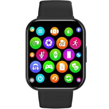 CELLY Pametni sat s dvije narukvice, crna / narančasta