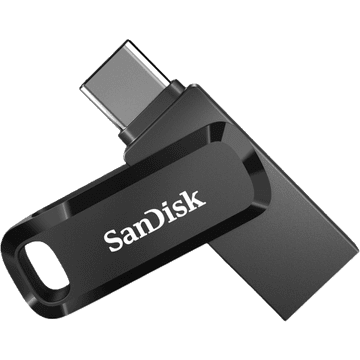 SanDisk 64GB Ultra Dual Drive Go USB-C/A 3.2 USB ključ (crni)